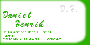 daniel henrik business card